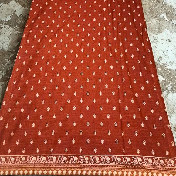 NWT New Embroidered Red Kurta Size Large Bust 21 - Picture 4 of 12
